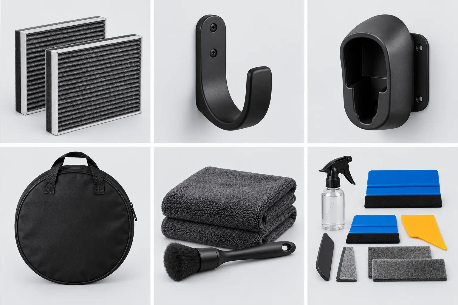 Tesla charging and care accessories