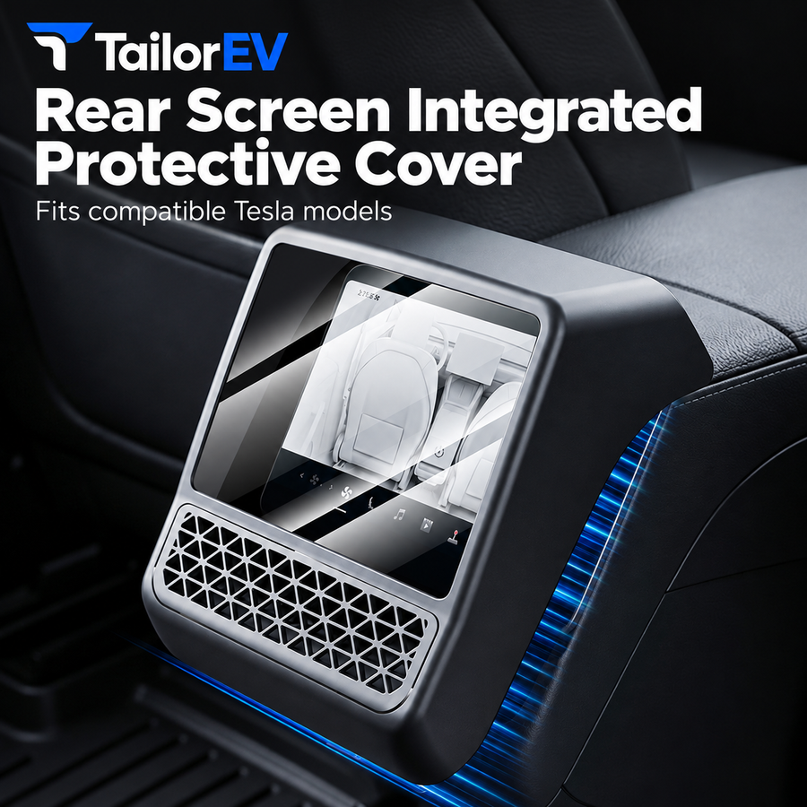 Tesla Rear Passenger Screen Integrated Protective Cover