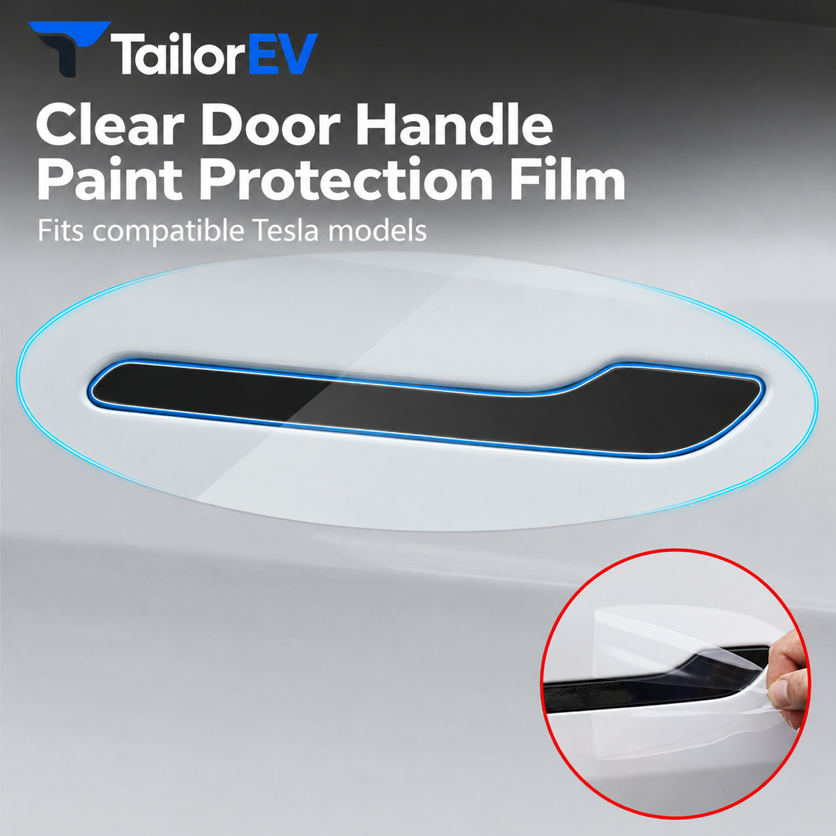 Tesla Door Handle, Door Cup & Door Protection Film — photo 2