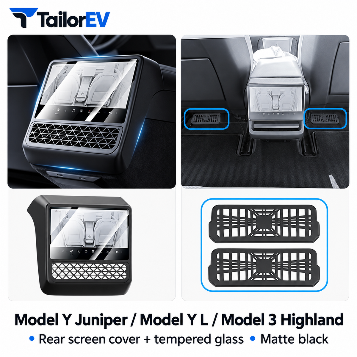 Tesla Rear Passenger Screen Integrated Protective Cover — photo 7