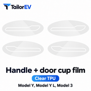 Tesla Door Handle, Door Cup & Door Protection Film
