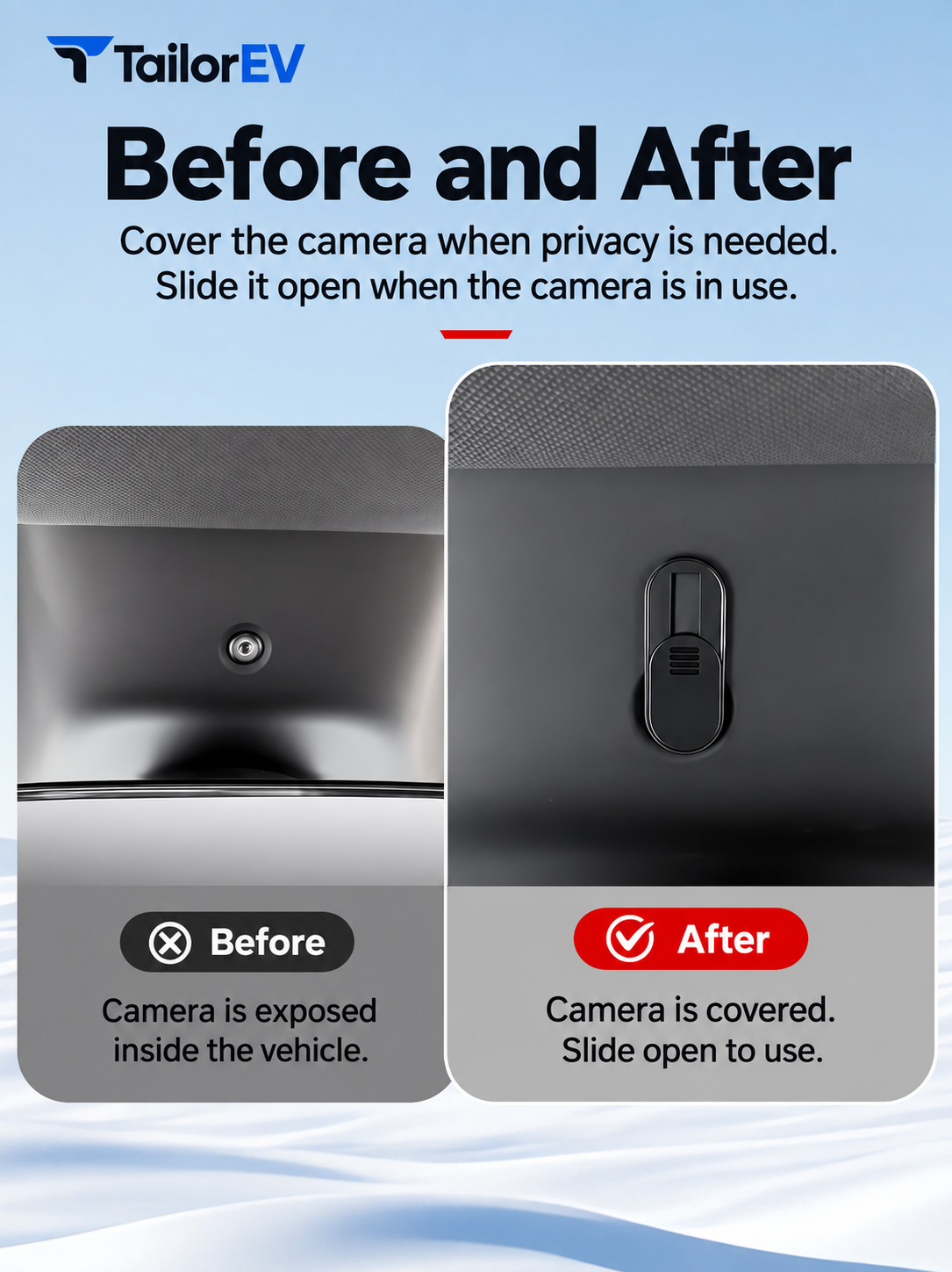 Tesla Interior Camera Privacy Cover — photo 3