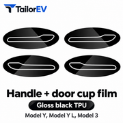Tesla Door Handle, Door Cup & Door Protection Film
