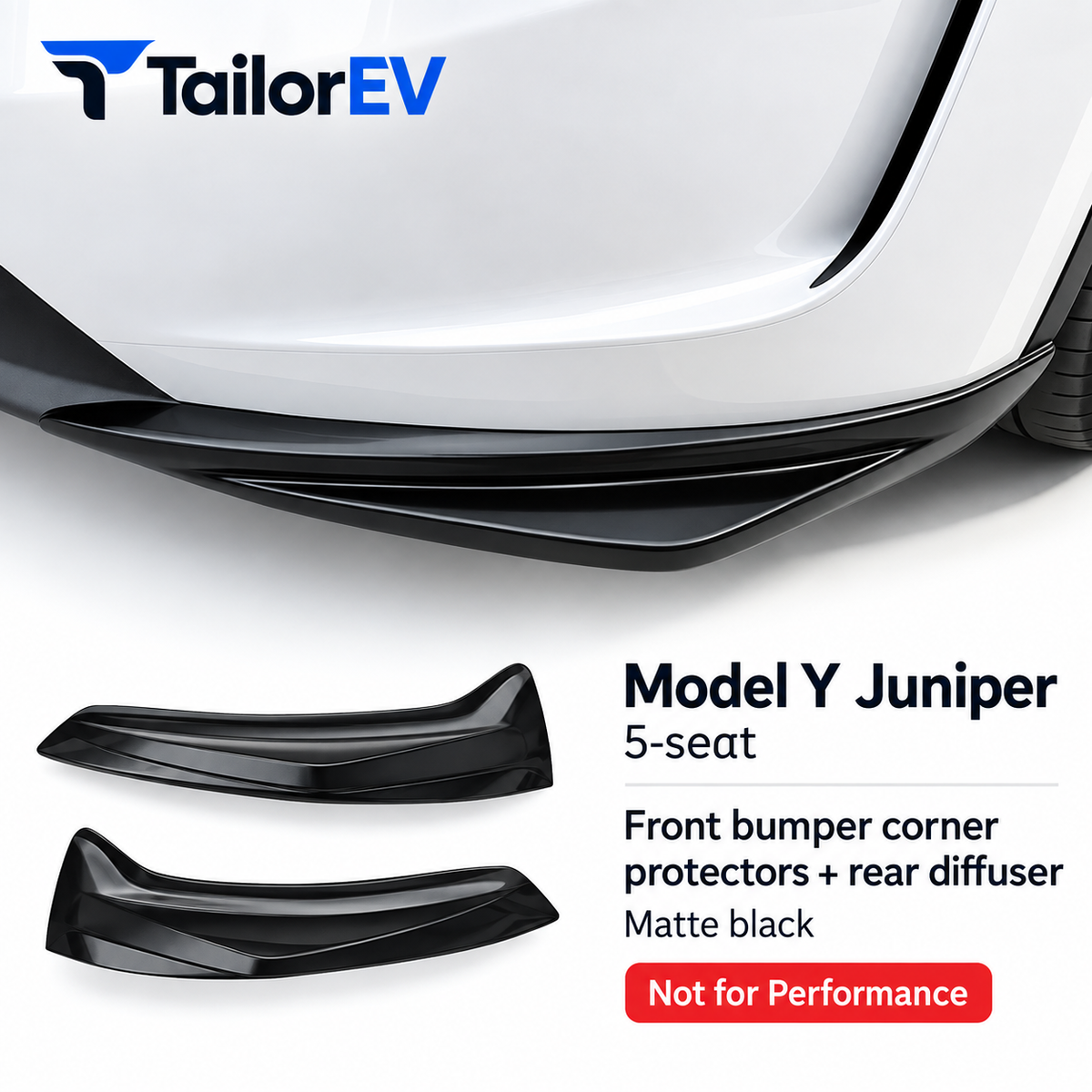 Tesla Front Bumper Corner Protectors — photo 8