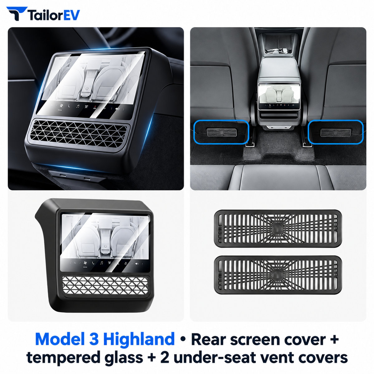 Tesla Rear Passenger Screen Integrated Protective Cover — photo 9