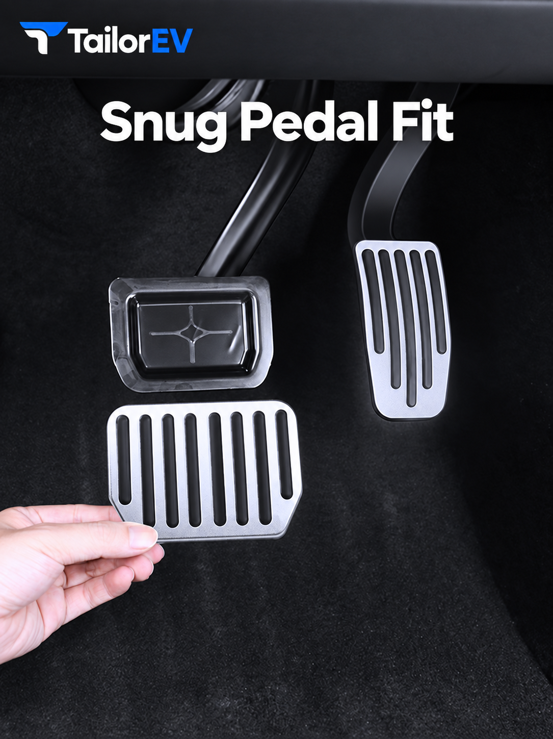 Tesla Aluminum Brake & Accelerator Pedal Covers — photo 4