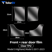 Tesla Door Handle, Door Cup & Door Protection Film