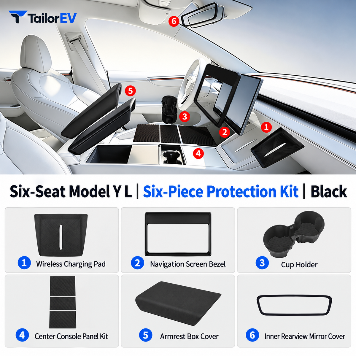 Tesla 16-inch Center Screen Protective Cover for Model Y and Model Y L — photo 13