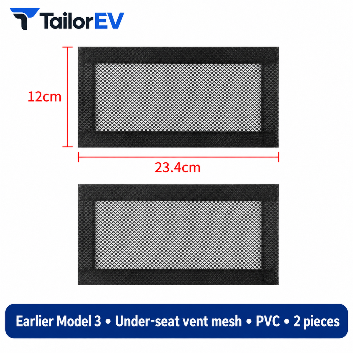 Tesla Under-Seat Air Vent Covers — photo 13