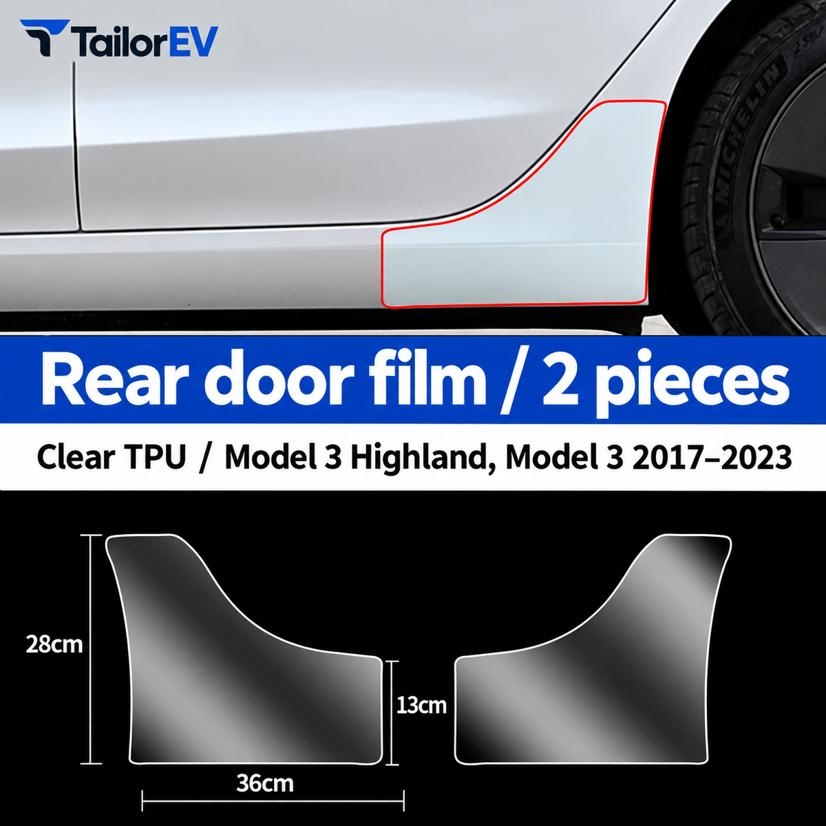 Tesla Door Handle, Door Cup & Door Protection Film — photo 13