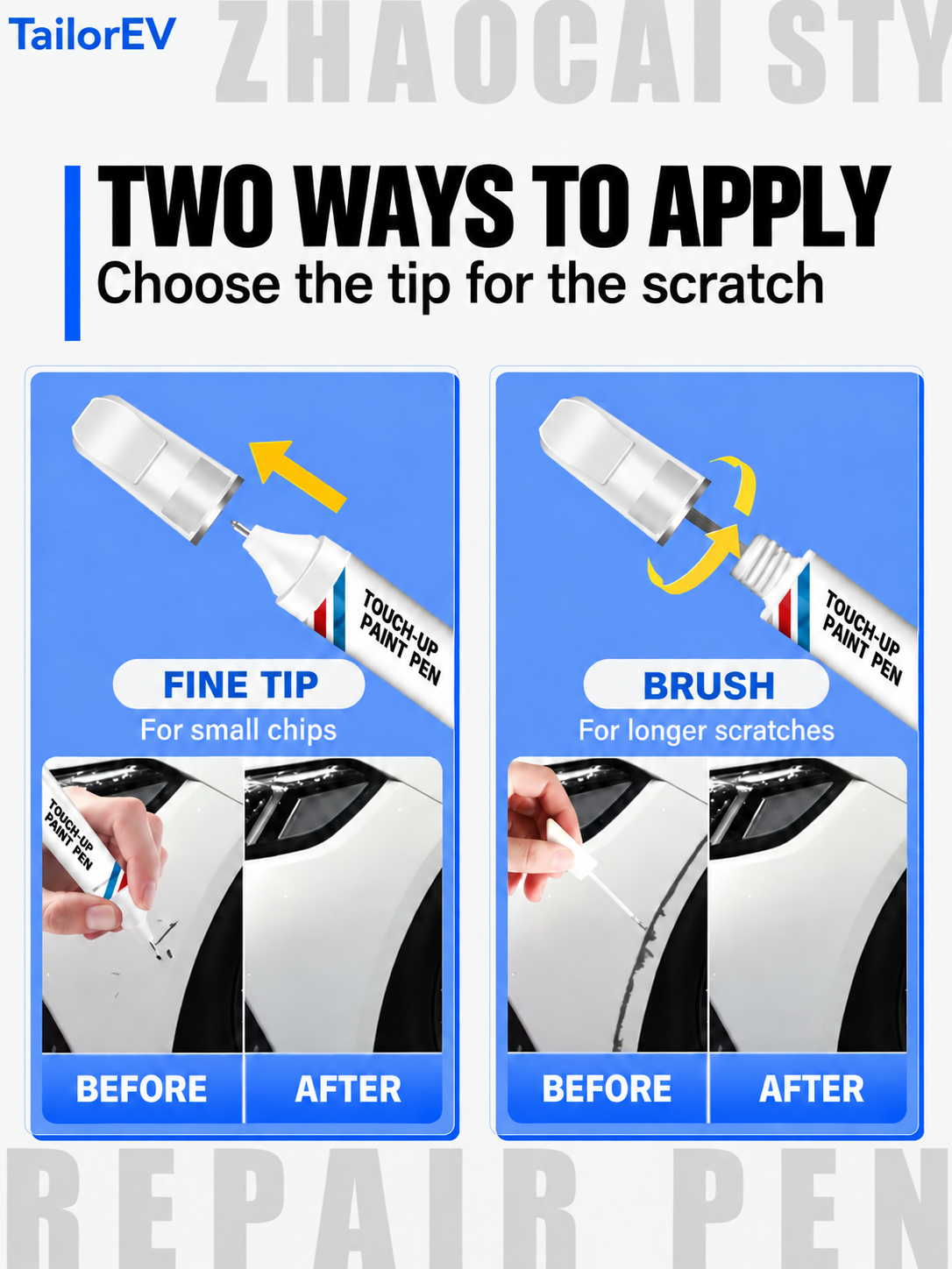 Tesla Model Y & Model 3 Touch-Up Paint Pen & Scratch Repair Kit — photo 10