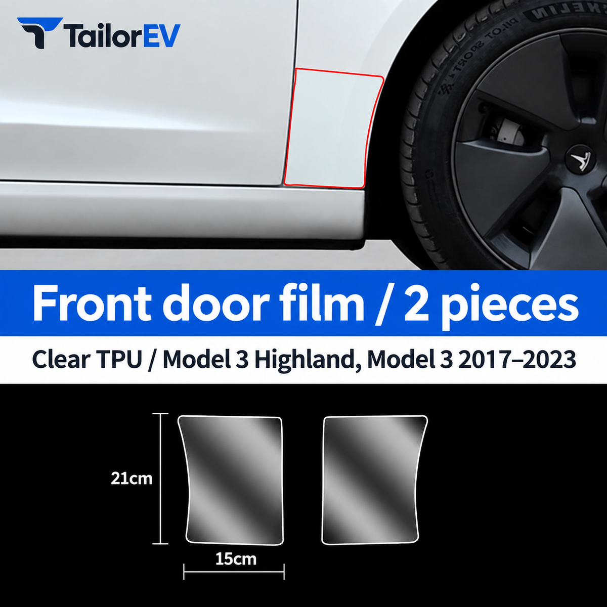 Tesla Door Handle, Door Cup & Door Protection Film — photo 14