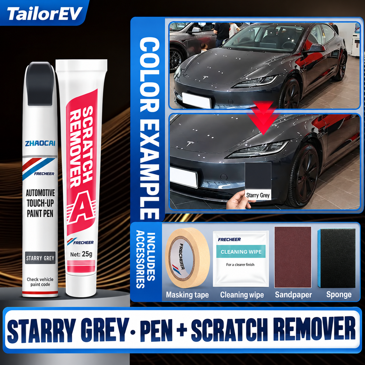 Tesla Model Y & Model 3 Touch-Up Paint Pen & Scratch Repair Kit — photo 13