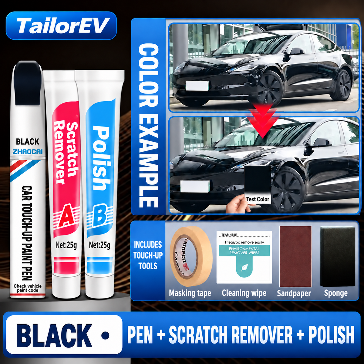 Tesla Model Y & Model 3 Touch-Up Paint Pen & Scratch Repair Kit — photo 16