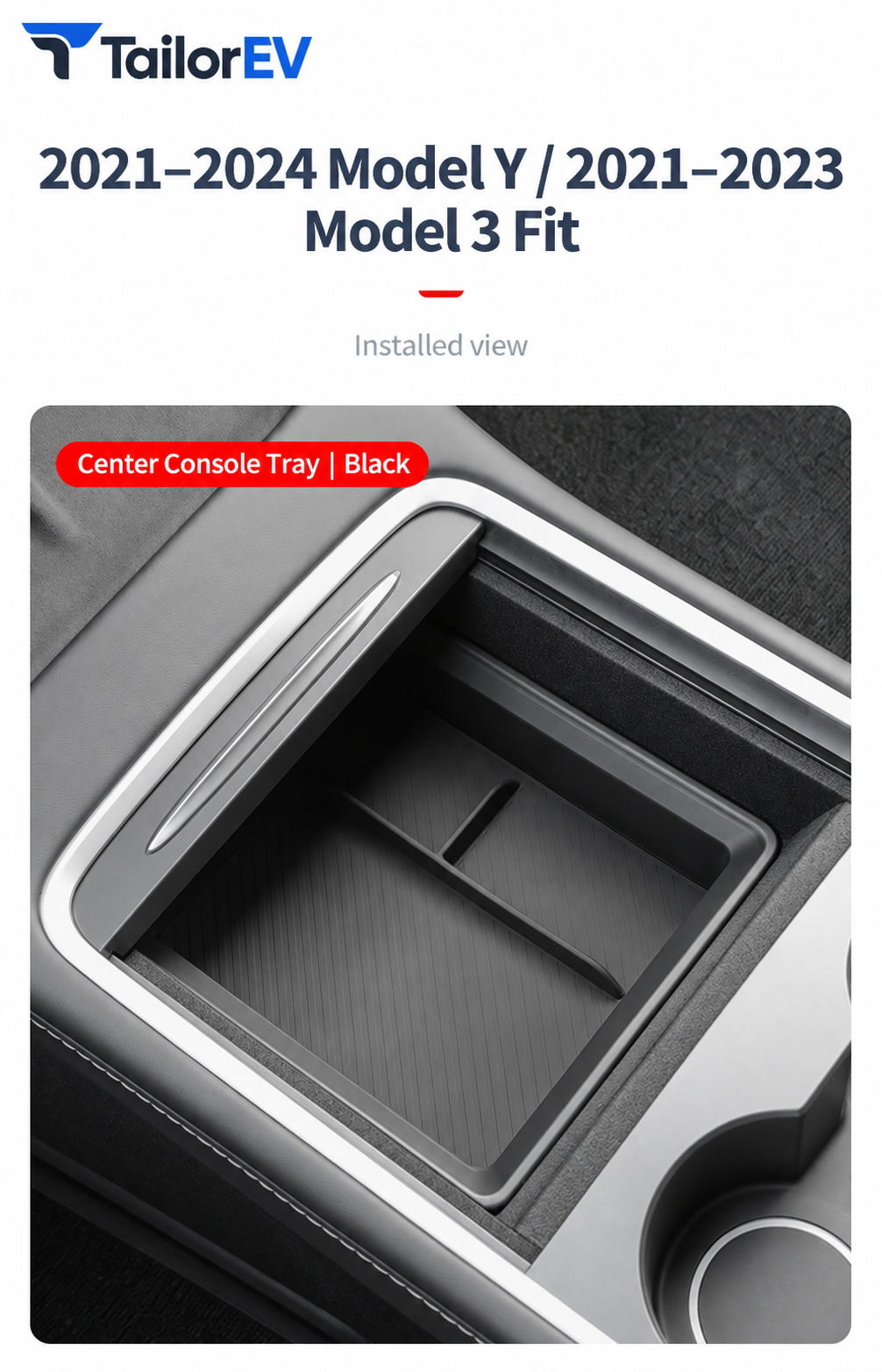 Tesla Model Y / Model Y L / Model 3 Center Console Organizer & Tray Bundles — photo 34