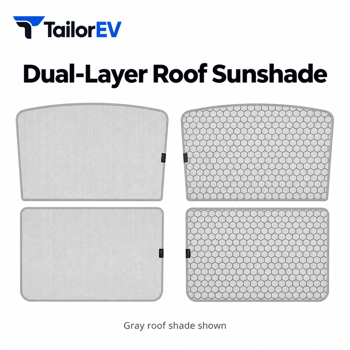 Tesla Model Y / Model Y L / Model 3 Panoramic Roof Sunshade Kit — photo 2