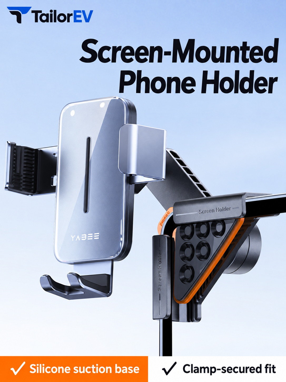 Tesla Screen Suction Phone Mount — photo 2