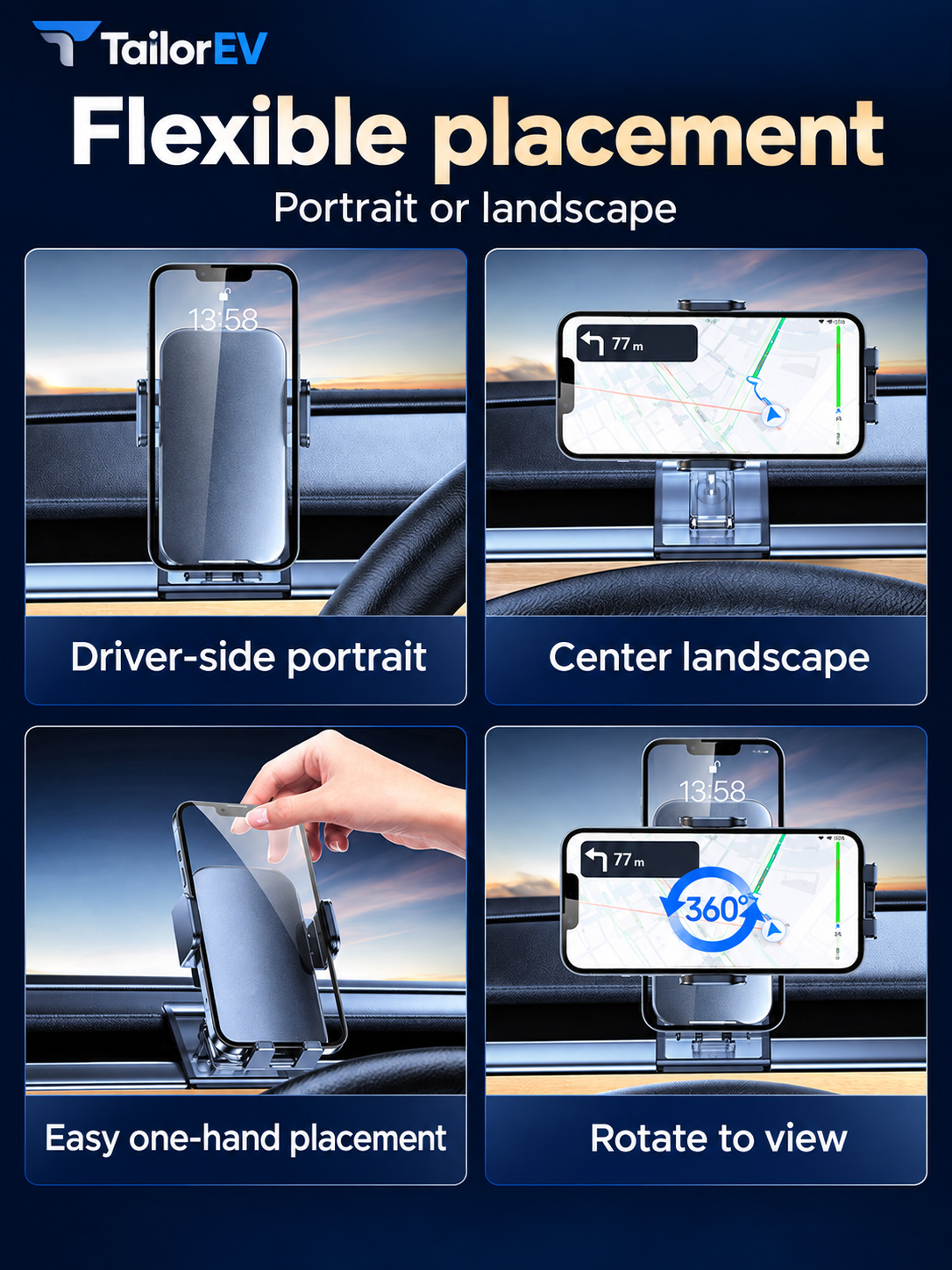 Tesla Solar Auto-Clamp Phone Mount — photo 3
