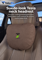 Tesla Suede Headrest, Lumbar Cushion & Travel Blanket