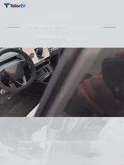 Chengke Center Console Tray for Tesla Model 3/Y/Y L English product video with transparent TailorEV branding