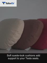 Tesla Suede Headrest, Lumbar Cushion & Travel Blanket