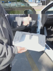 3W Magnetic Screen Storage Box for Tesla Model 3/Y/Y L English product video with transparent TailorEV branding