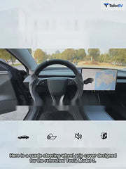 Tesla Anti-Stain Steering Wheel Grip Covers