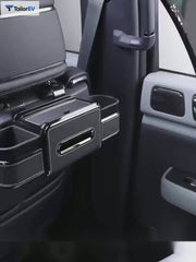 Multifunction Seatback Organizer with Tissue & Cup Holders English product video