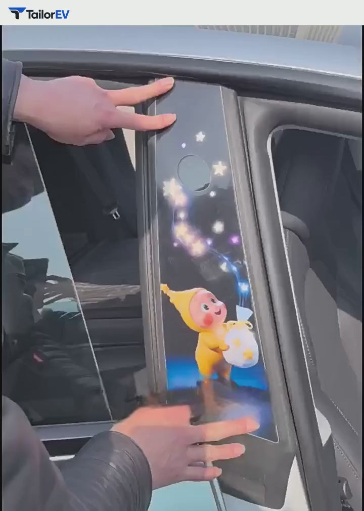 Star Character B-Pillar Decals for Tesla Model 3 & Model Y English product video