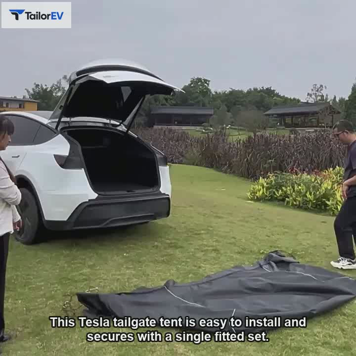 Tesla Model Y L Tailgate Camping Tent English product video