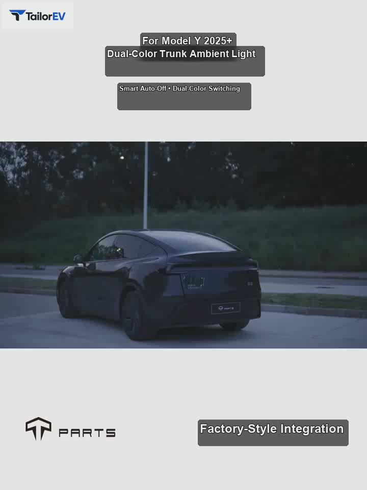 Tesla Frunk & Trunk Dual-Color Ambient Light Strips English product video