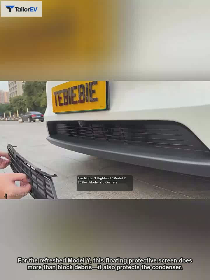 Tesla Removable Front Grille Insect Screen English product video