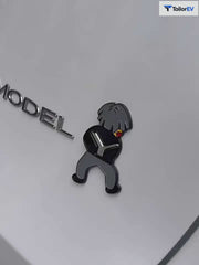 Tesla Novelty 3D Rear Emblem Decals