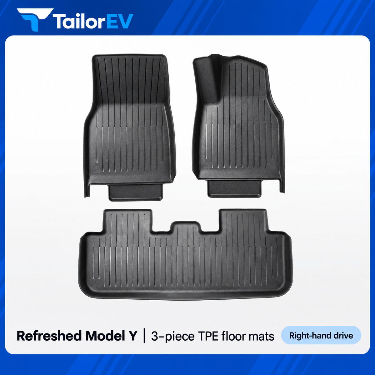 Tesla Right-Hand-Drive TPE Floor & Cargo Mats — photo 4