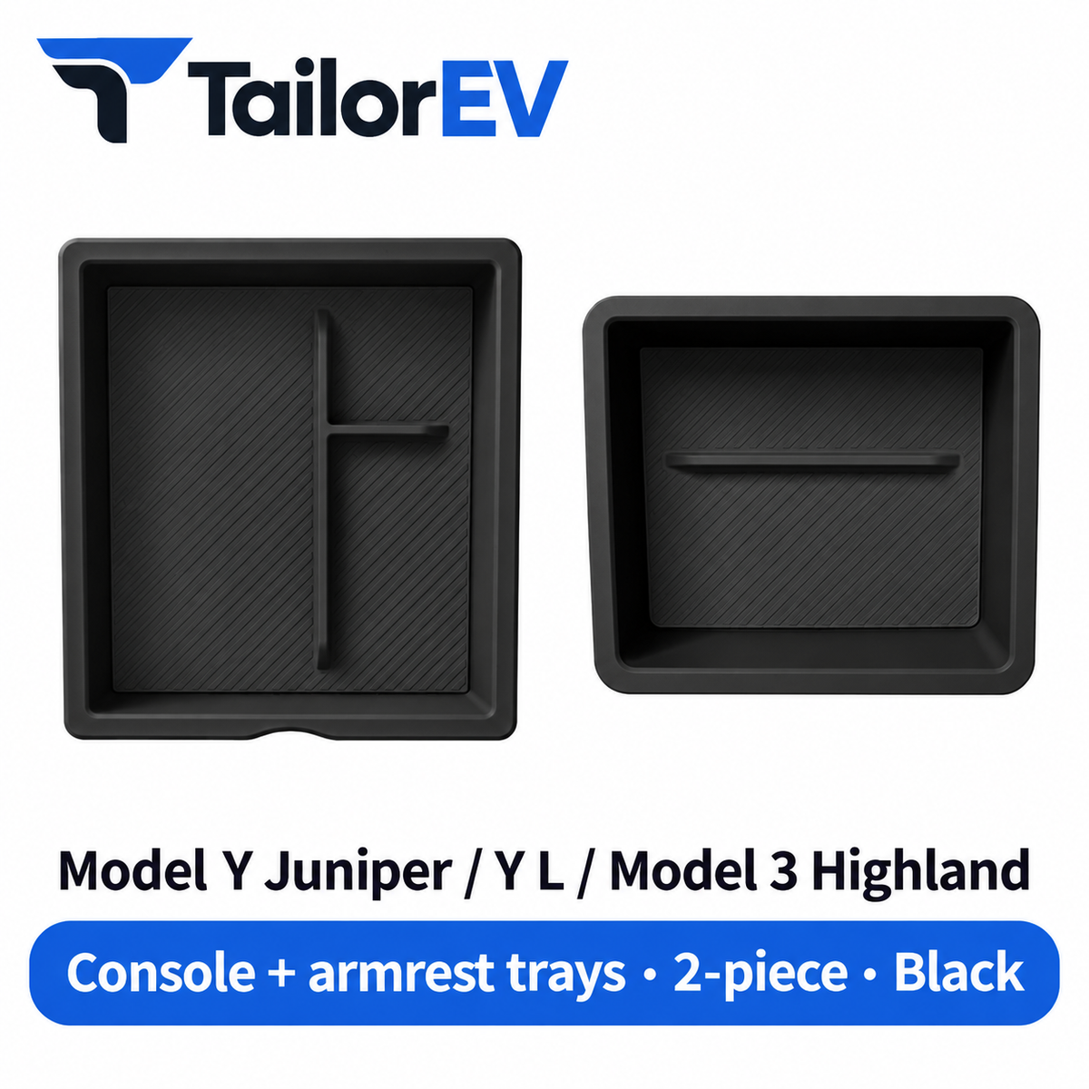 Tesla Model Y / Model Y L / Model 3 Center Console Organizer & Tray Bundles — photo 2