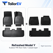 Tesla Right-Hand-Drive TPE Floor & Cargo Mats