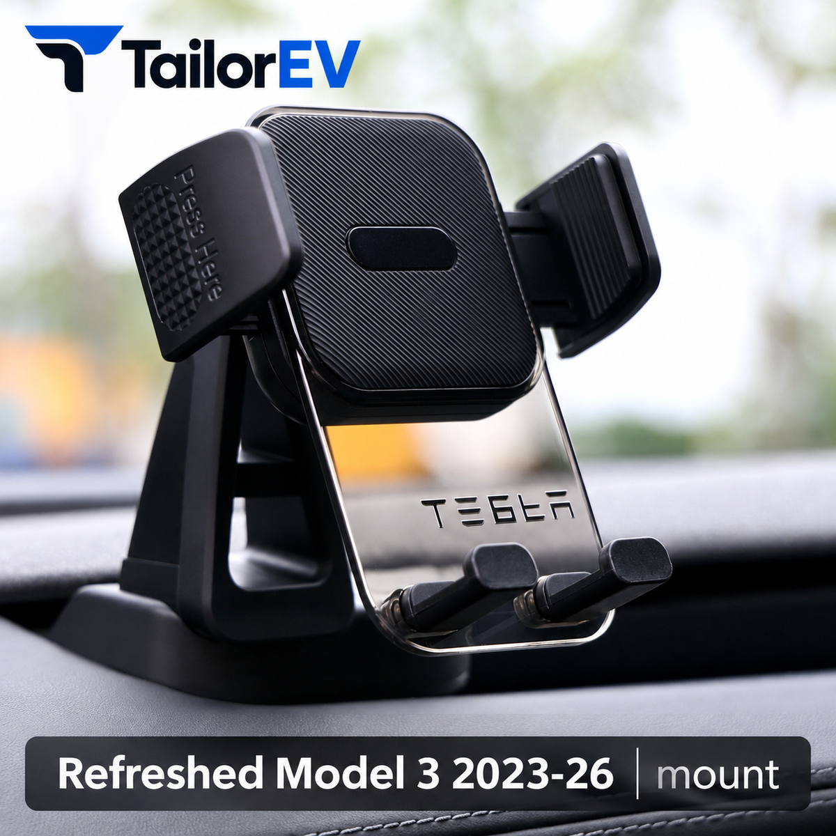 Tesla Model 3 / Y / Y L Insert Phone Mount — photo 5