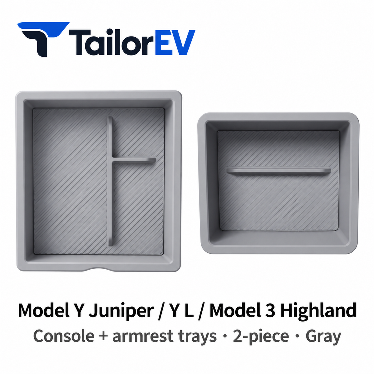 Tesla Model Y / Model Y L / Model 3 Center Console Organizer & Tray Bundles — photo 3