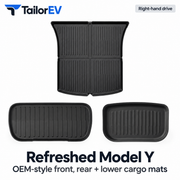 Tesla Right-Hand-Drive TPE Floor & Cargo Mats