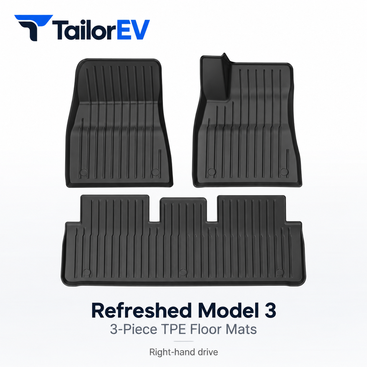 Tesla Right-Hand-Drive TPE Floor & Cargo Mats — photo 12