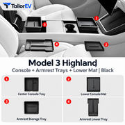 Tesla Model Y / Model Y L / Model 3 Center Console Organizer & Tray Bundles