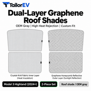 Tesla Model Y / Model Y L / Model 3 Panoramic Roof Sunshade Kit
