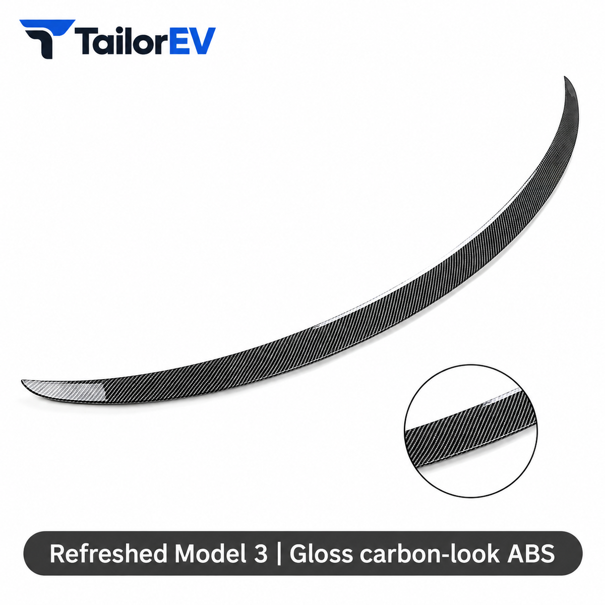 Tesla Model Y / Model 3 ABS Rear Spoiler — photo 13
