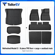 Tesla Right-Hand-Drive TPE Floor & Cargo Mats