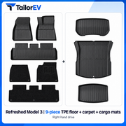 Tesla Right-Hand-Drive TPE Floor & Cargo Mats