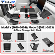 Tesla Model Y / Model Y L / Model 3 Center Console Organizer & Tray Bundles