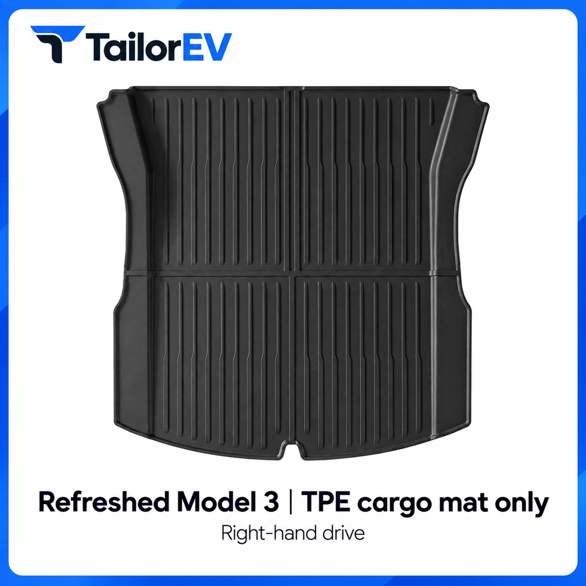 Tesla Right-Hand-Drive TPE Floor & Cargo Mats — photo 19
