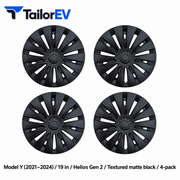 Tesla Model Y & Model 3 Full-Cover Wheel Caps, 4-Pack