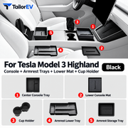 Tesla Model Y / Model Y L / Model 3 Center Console Organizer & Tray Bundles
