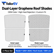 Tesla Model Y / Model Y L / Model 3 Panoramic Roof Sunshade Kit